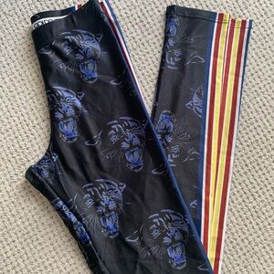 Goldsheep Black and Blue Panther Leggings